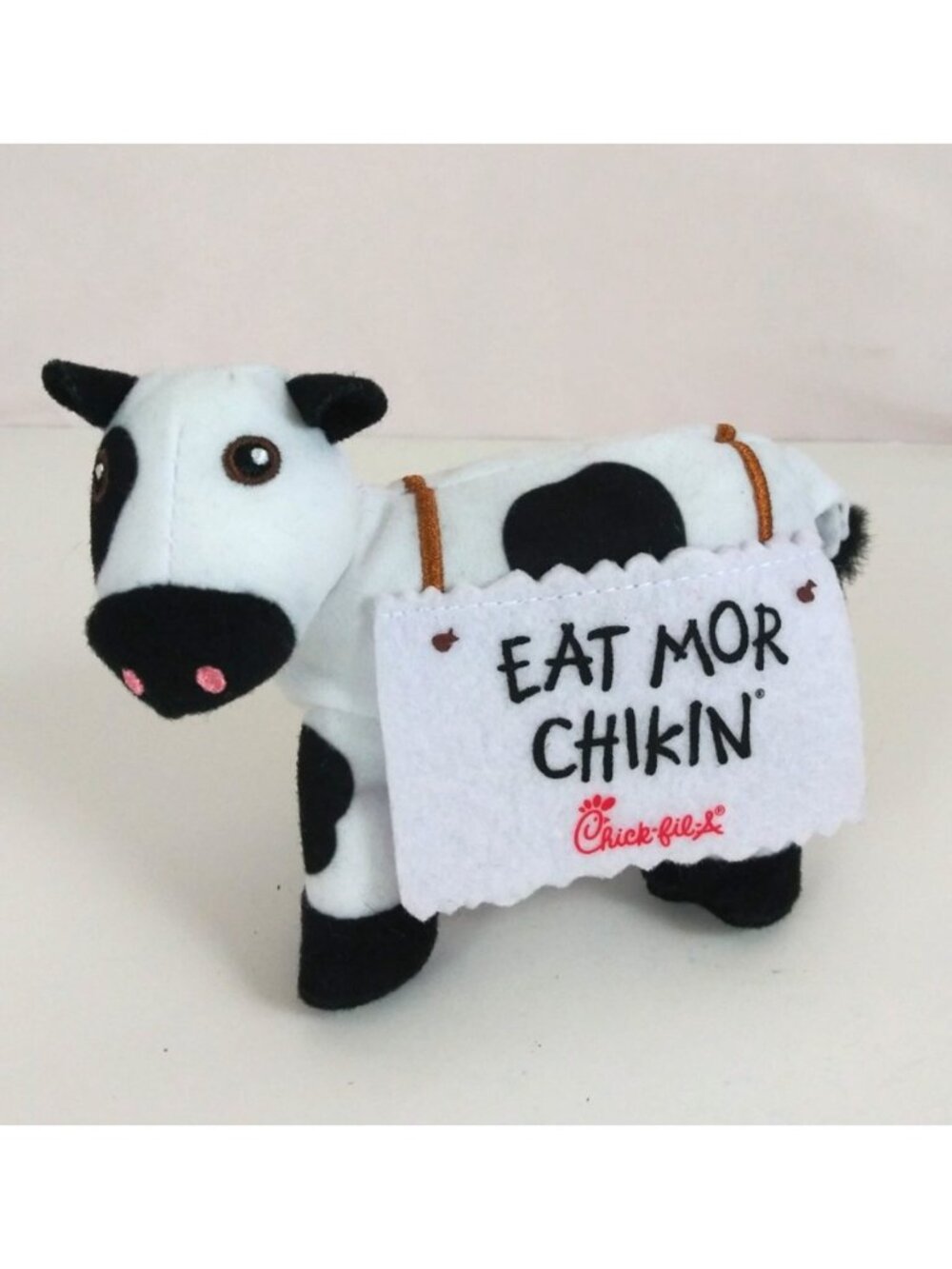 Chick-Fil-A Eat More Chicken Cow 4" Plush Chick-Fil-A Toy